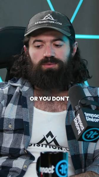 Podcast clip with a bold centred caption reading 'or you don't'